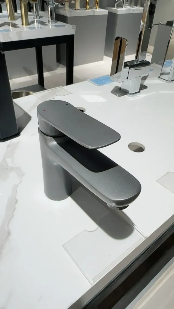 Gun metal sink faucet